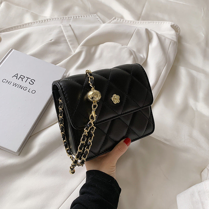 Rhombus chain mini bag 2025 new small square bag Korean version of versatile ins super fire simple shoulder messenger bag