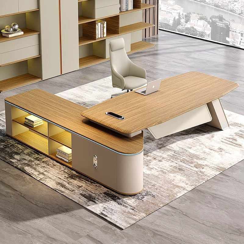 Boss table, desk, light luxury, senior sense of leadership, chairman, president, table and chair combination, designer, large class desk woman