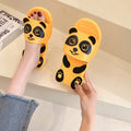 Panda parent-child slippers women's summer new style cute children's sandals non-slip home shoes cartoon internet celebrity beach shoes