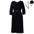 D614 women's foreign trade dress  short sleeve square neck solid color high waist ruffle hem bodycon pencil skirt african dress