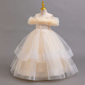 Factory direct children's floral tulle dress - princess style, perfect for runway shows and baby photoshoots