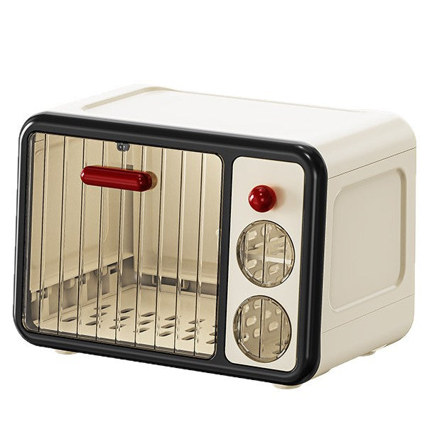 Baby bottle storage box drain with lid dustproof baby food tools tableware water cup tableware storage box cabinet