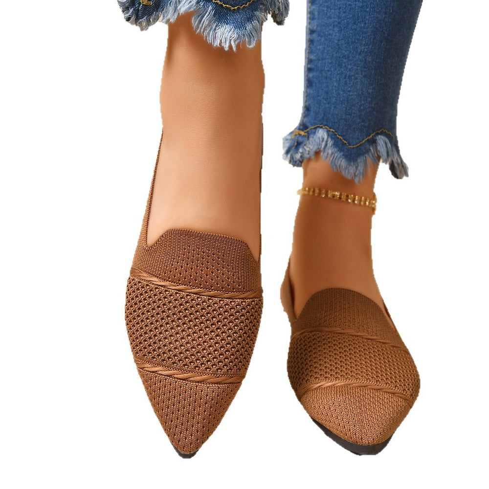 summer new arrival: plus-size women's casual comfort pointed-toe fashion slip-on sandals for wholesale (export)