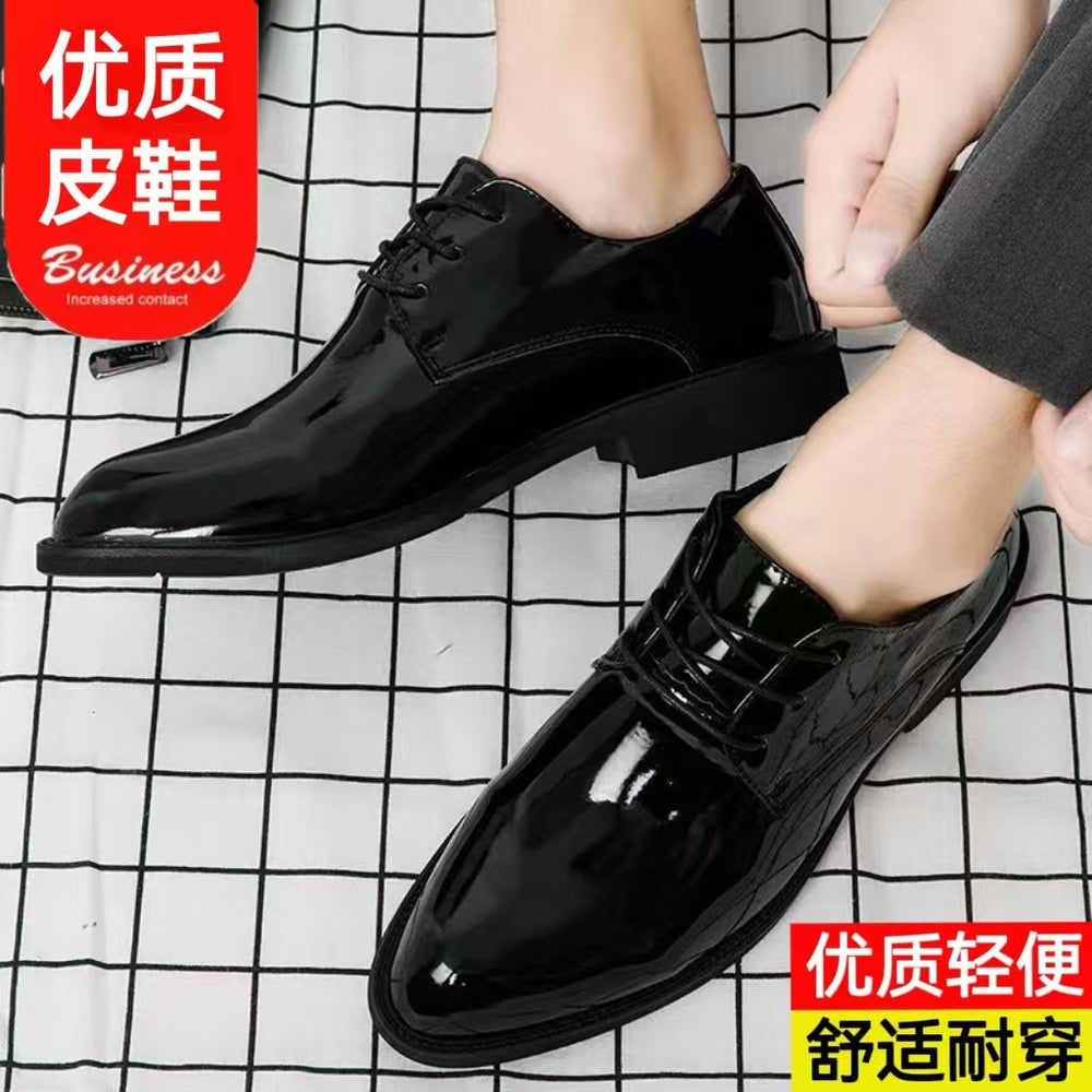 Men's leather shoes - soft leather, soft sole - business casual, work, security, dad shoes - wholesale & dropshipping available