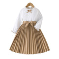 fall and winterlong sleeveshot selling cross-border in stockgirlwhitetops+patchwork 100% off dressfactory direct sales
