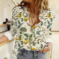 wholesale women's long-sleeved shirts, trendy all-season shirts with popular cross-border print designs, dropshipping available