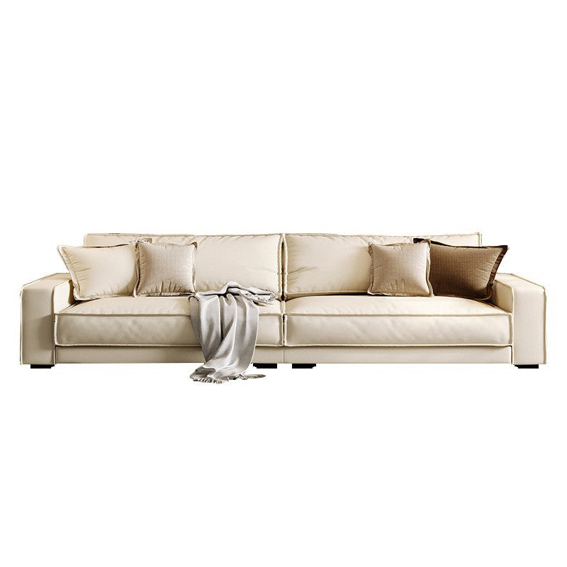 Budapest straight-row sofa: italian-inspired, light luxury living room set for small to medium apartments - "dofu" cube sofa combination