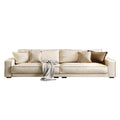 Budapest straight-row sofa: italian-inspired, light luxury living room set for small to medium apartments - "dofu" cube sofa combination