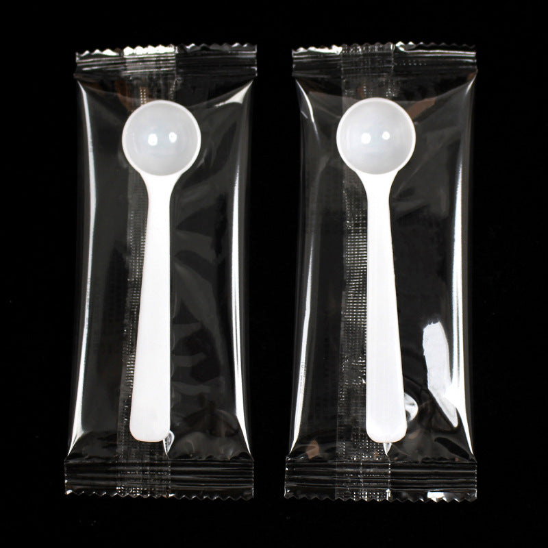 2ml plastic measuring spoon for mask powder, small spoon for fertilizer, pesticide, feed powder, precise measurement, holds 2g