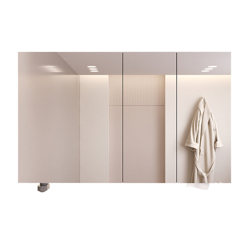 Smart makeup bathroom mirror cabinet storage wall-mounted bathroom mirror with lamp solid wood storage manufacturer wholesale