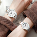 couple casual alloy quartz watch pair student elegant watch black frame digital quartz watch wholesale
