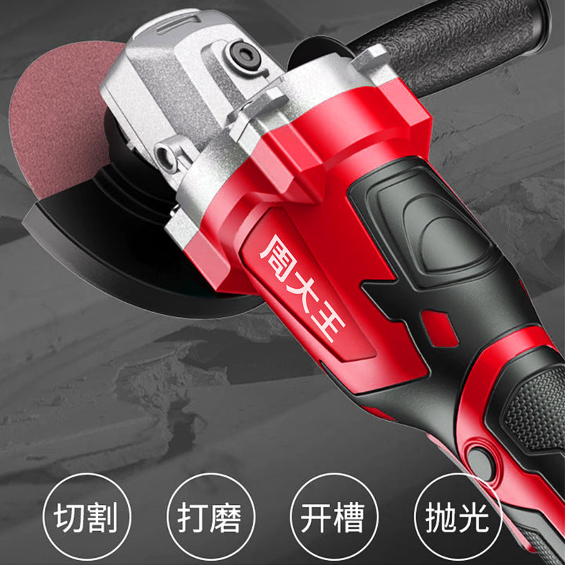 Brushless lithium battery angle grinder, rechargeable grinder, hand grinder, rechargeable cutting machine, high power electric grinder
