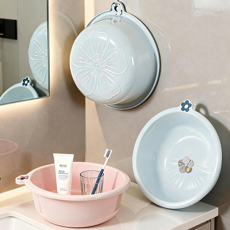 Washbasin for homethickened hanging plastic wash basin for washing vegetables and butt, durable large and small laundry and foot washing basin