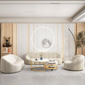 Nordic single minimalist fabric sofa and coffee table set - perfect for small spaces, home leisure, and guest reception