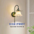 Rattan flower wall lamp nordic french cream lamp bright daily hook light aisle decorative wall lamp