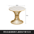Lauren white gold slate table round (diameter 60cm)