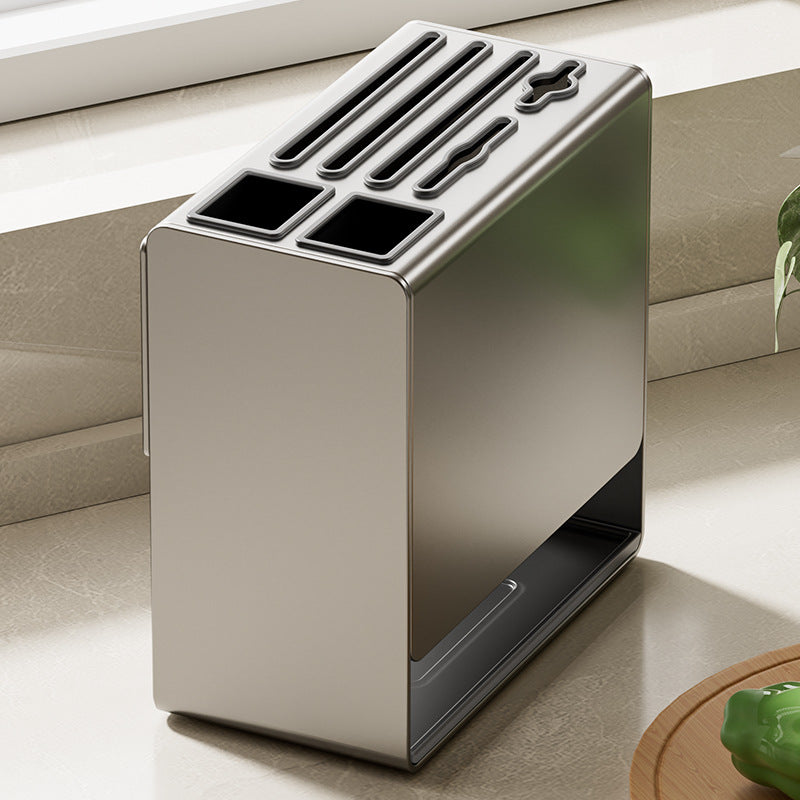 No punching chopsticks cartridge knife holder integrated kitchen rack wall-mounted wall spoon chopsticks cage basket box knife storage