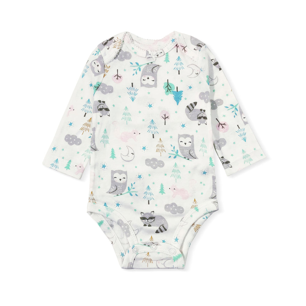 Baby girl's autumn clothes, pure cotton class a long-sleeved romper, newborn soft crawling suit, animal print bodysuit