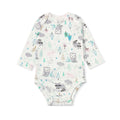 Baby girl's autumn clothes, pure cotton class a long-sleeved romper, newborn soft crawling suit, animal print bodysuit