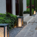 Outdoor new chinese style courtyard light waterproof lawn lamp minimalist modern ground light japanese villa garden landscape lighting