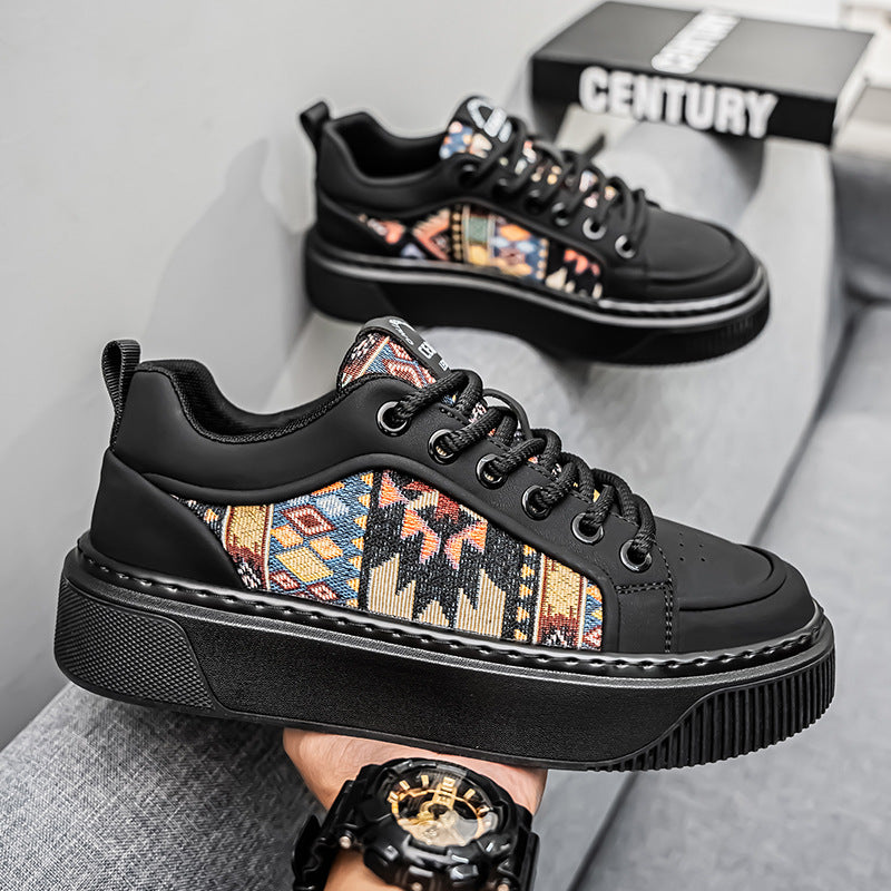 Men's shoes 2026 new korean style trendy athletic casual sneakers chunky sole hot seller ins trendy versatile niche streetwear shoes