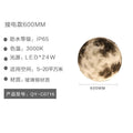 Outdoor waterproof patio light meteorite crater moon lamp pool light garden light minimalist creative rechargeable light fiberglass