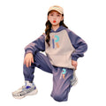 Girls' spring outfit set : new, stylish, and trendy girls' clothing, kids' hoodie, spring/autumn popular activewear