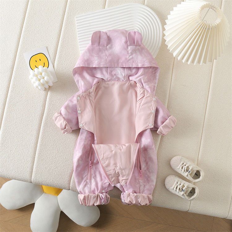 Newborn outfit for spring and autumn: baby clothes, cute romper, jumpsuit, outdoor jacket, crawling suit
