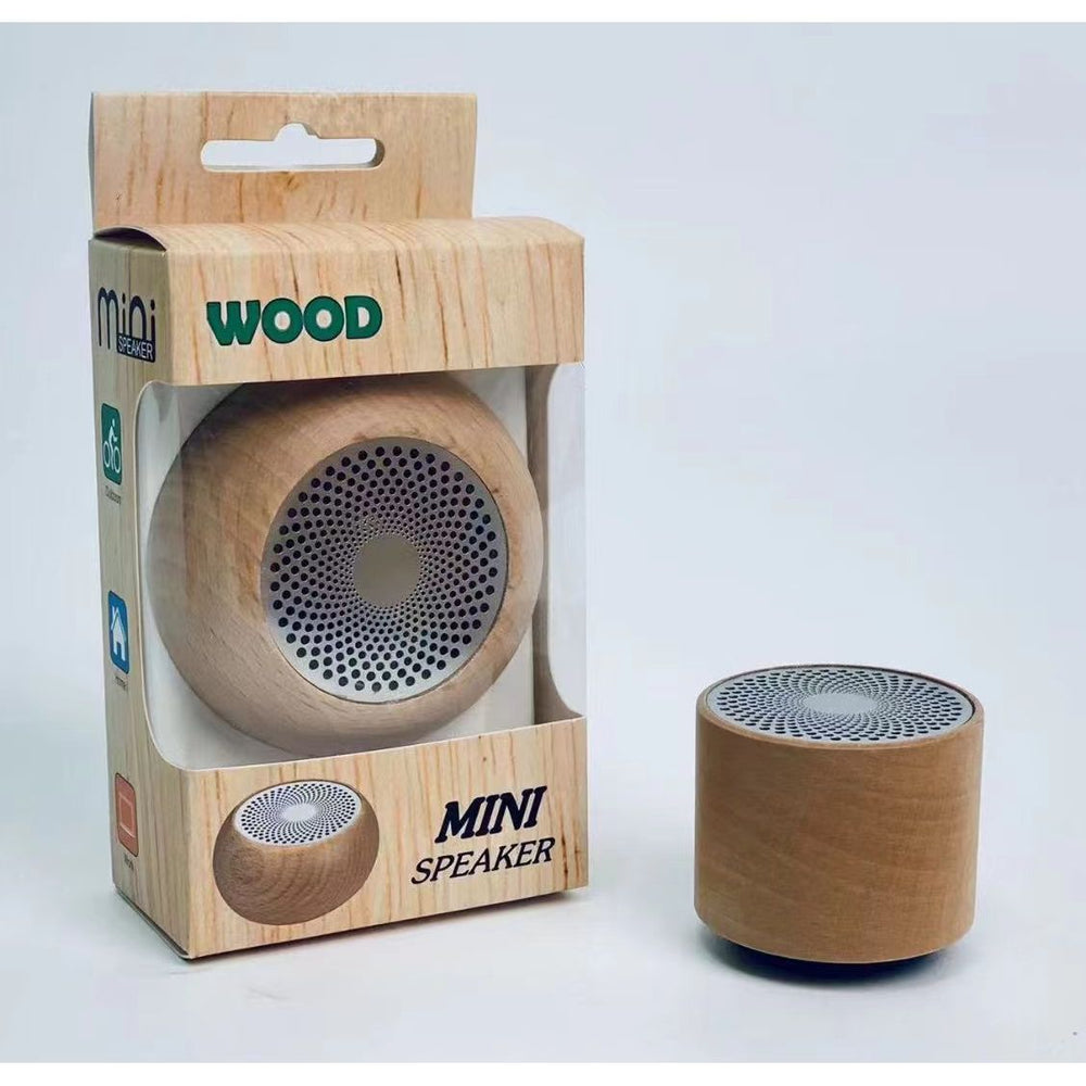 Retro bluetooth speaker - portable, creative gift, mini wireless subwoofer, solid wood small speaker set