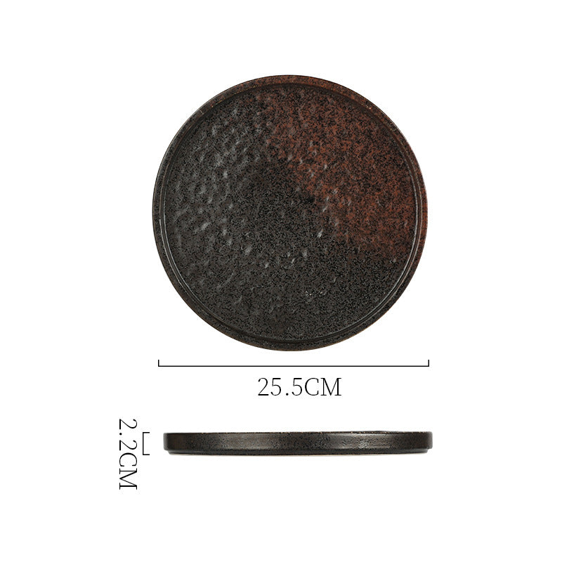 American new arrivalfashion creative ceramic steak plate stylish line ceramic western food plate with edge plate high appearance ins