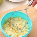 Kitchen masher stainless steel potato masher baby food supplement manual fruit crusher