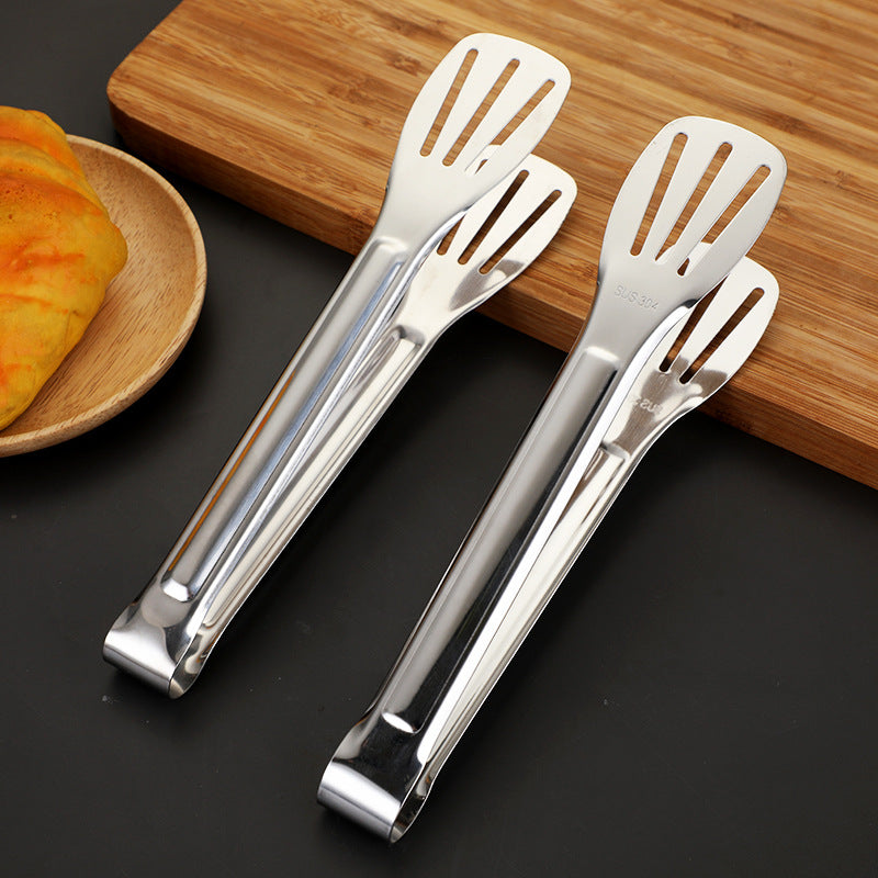 304 stainless steel multi-purpose heavy-duty tongs - kitchen, buffet, home use - perfect for steak, bread, stir-fries, grilled meat, and food serving