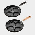 Wow customized medical stone porous frying pan for homeheart smiling face small pan breakfast omelette handy gadget non-stick pan