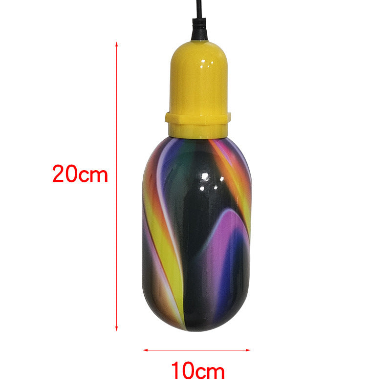 Internet celebrity led colorful glazed amber wishing light blessing hanging tree light outdoor lighting project decorative atmosphere light