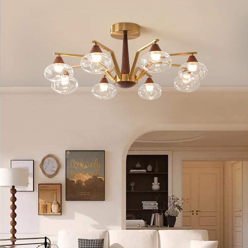 French medieval chandelier living room advanced sense creative bedroom dining room chandelier simple Zhongshan lamps lighting