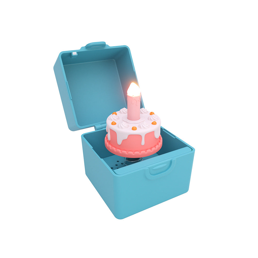 Birthday Cake Music Box Candle Glow Valentine's Day Party Decorations, Holiday Gifts Joke Toys