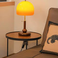 Used table lamp retro bedside lamp walnut color glass decoration warm bedroom classy creative gift table lamp