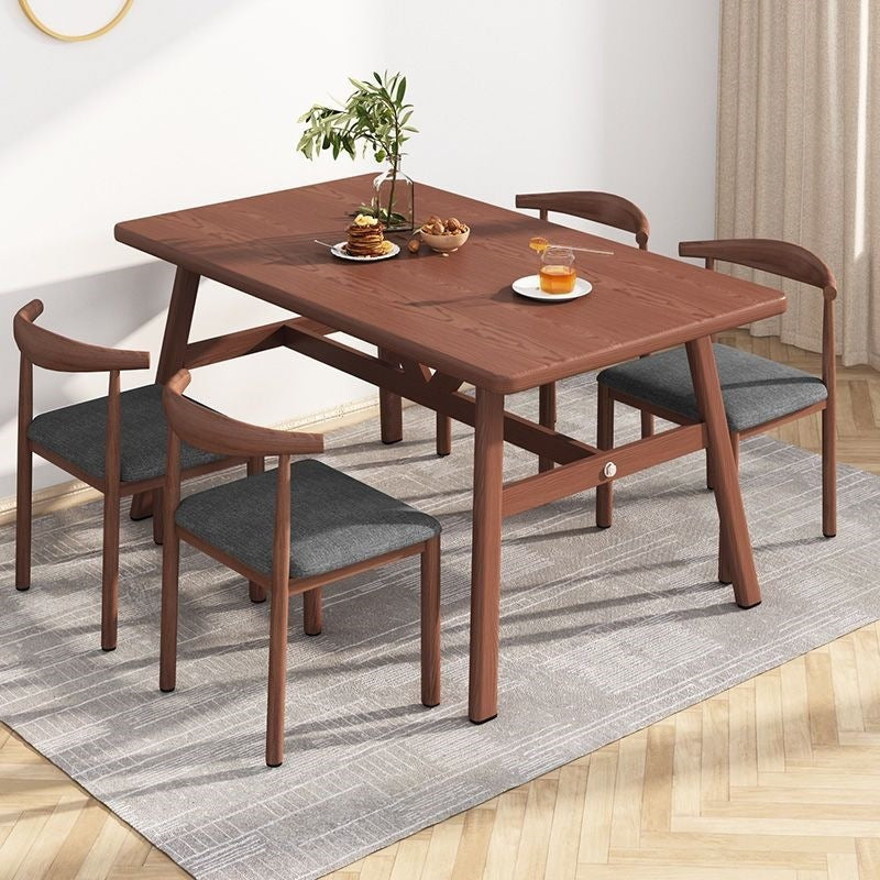 Rectangular table and chair combination casual small apartment dining table suit dining table and chair for home dining table and chair catering merchant