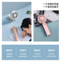 new arrival handheld double-leaf fan for home desktop foldable small fan usb outdoor portable hiking buckle fan