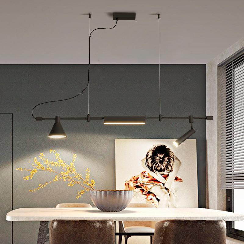 Chandelier Restaurant Light Fashion Lighting Simple Modern Dining Room Bar Office Conference Table Long Creative Designer