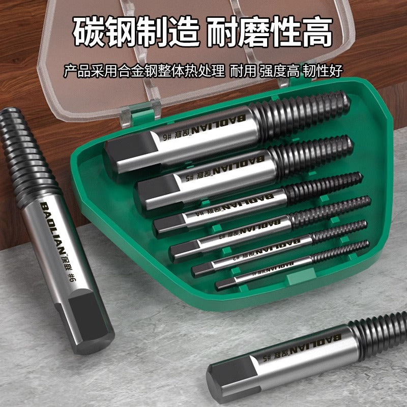 Baolian broken screw extractor, sliding wire, broken wire extractor, reverse thread wire extractor, screw thread tool suit