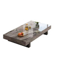Accessible luxury italian normcore square slate coffee table table casual modern large and small home living room designer tea table