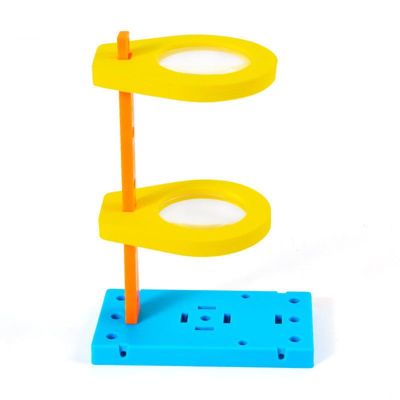 Scientific experiment microscope primary school children handmade educational toys magnifying glass diy technology small production