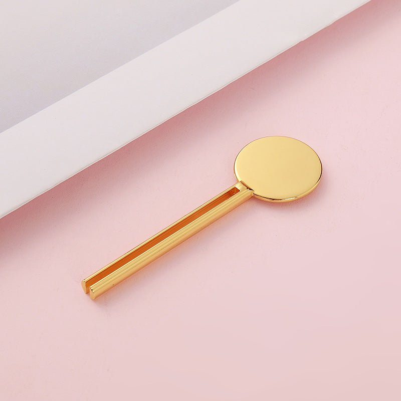 toothpaste squeezer zinc alloy electroplating squeezer manual metal cosmetics set manufacturer wholesale