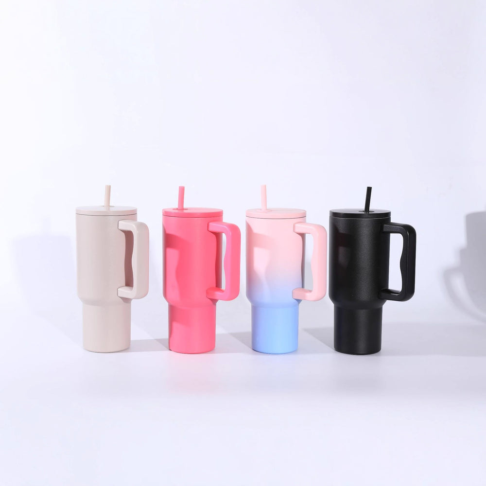 New 3rd generation 30oz ice tumbler with 304 stainless steel handle, insulated mug with convenient straw, car cup, stylish multi-color options