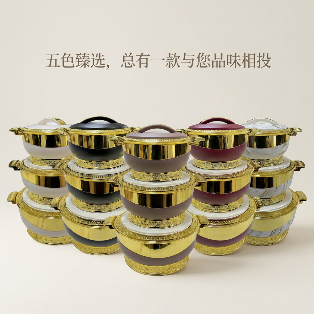 Factory price food warmer container 2.2l-4.4ml-6.5l 3pcs thermal insulation box