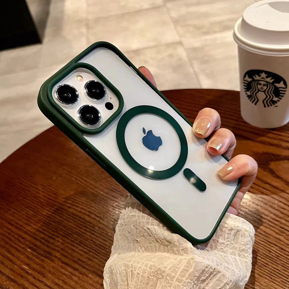 Boxed macaron magnetic compatible apple 17 pro max phone case, minimalist 16 iphone 18 drop-proof protective cover