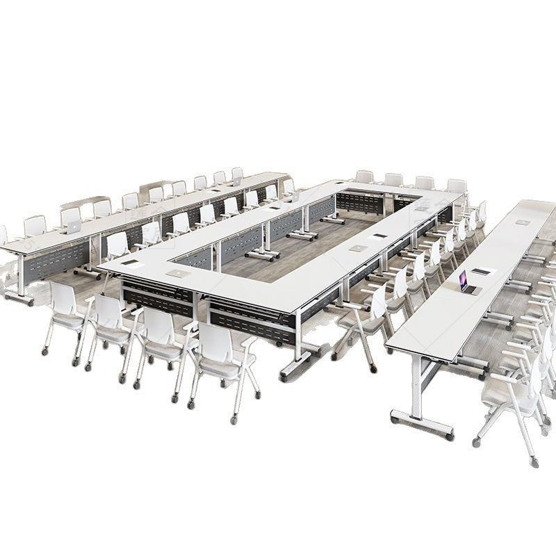 Training table combination mobile desk bench table educational institution splicing training table desk folding conference table no