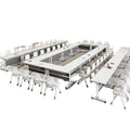 Training table combination mobile desk bench table educational institution splicing training table desk folding conference table no
