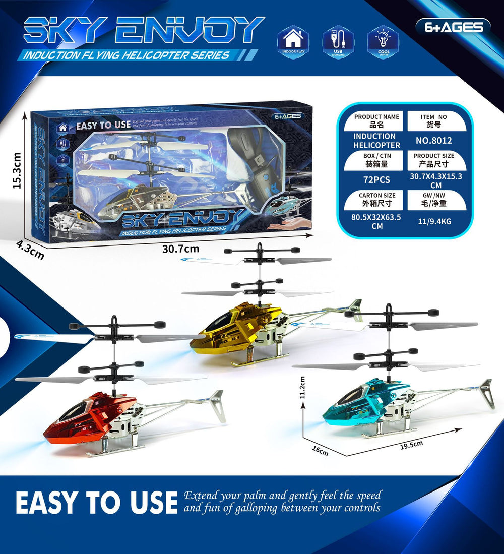 new arrival remote control helicopter usb charging, drop-resistant and anti-collision 2-way remote control aircraft model sensor good toy